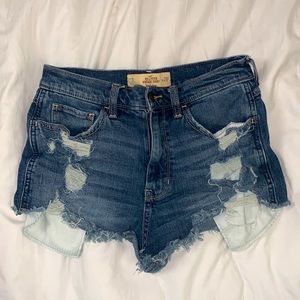 Hollister Distressed Jean Shorts